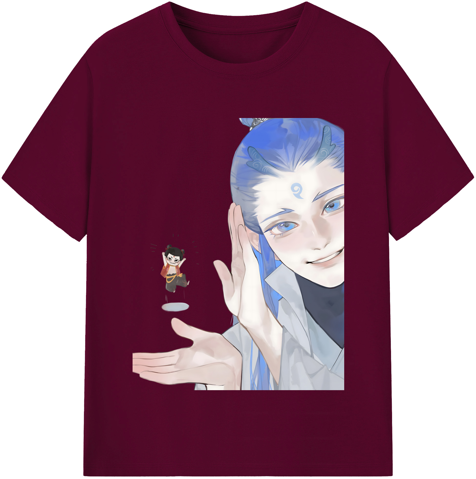 （画像用） Ne Zha 2 ナタ 魔童の大暴れ レディースカジュアルプリントTシャツ（綿100％）